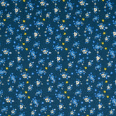 Baumwoll Popeline Jorid Design 4 blau/gelb